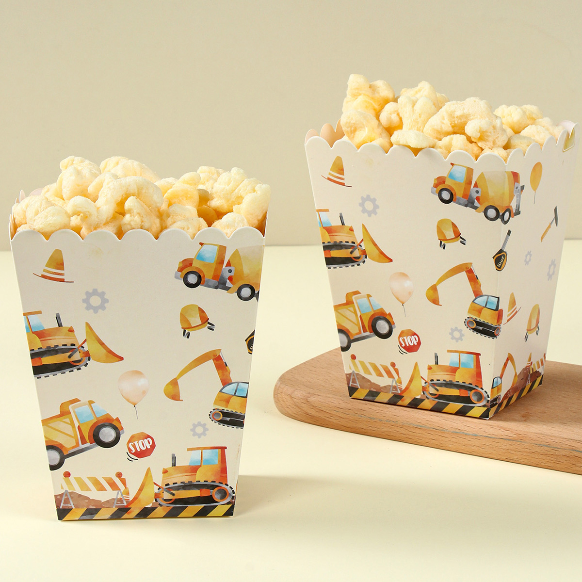 Event Party Box - 8Pcs/lot Engineering vehicle Birthday Party Supplies