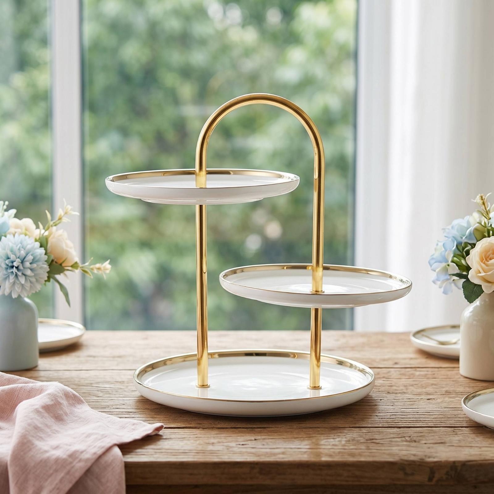 Tier Stand with Handle Ceramic - Cupcake Stand Tier review and price