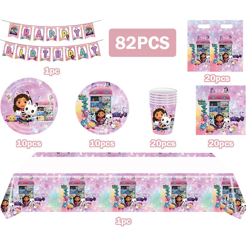 Cute Gabbys Cat Birthday Party - Table Cloth Disposable review and price