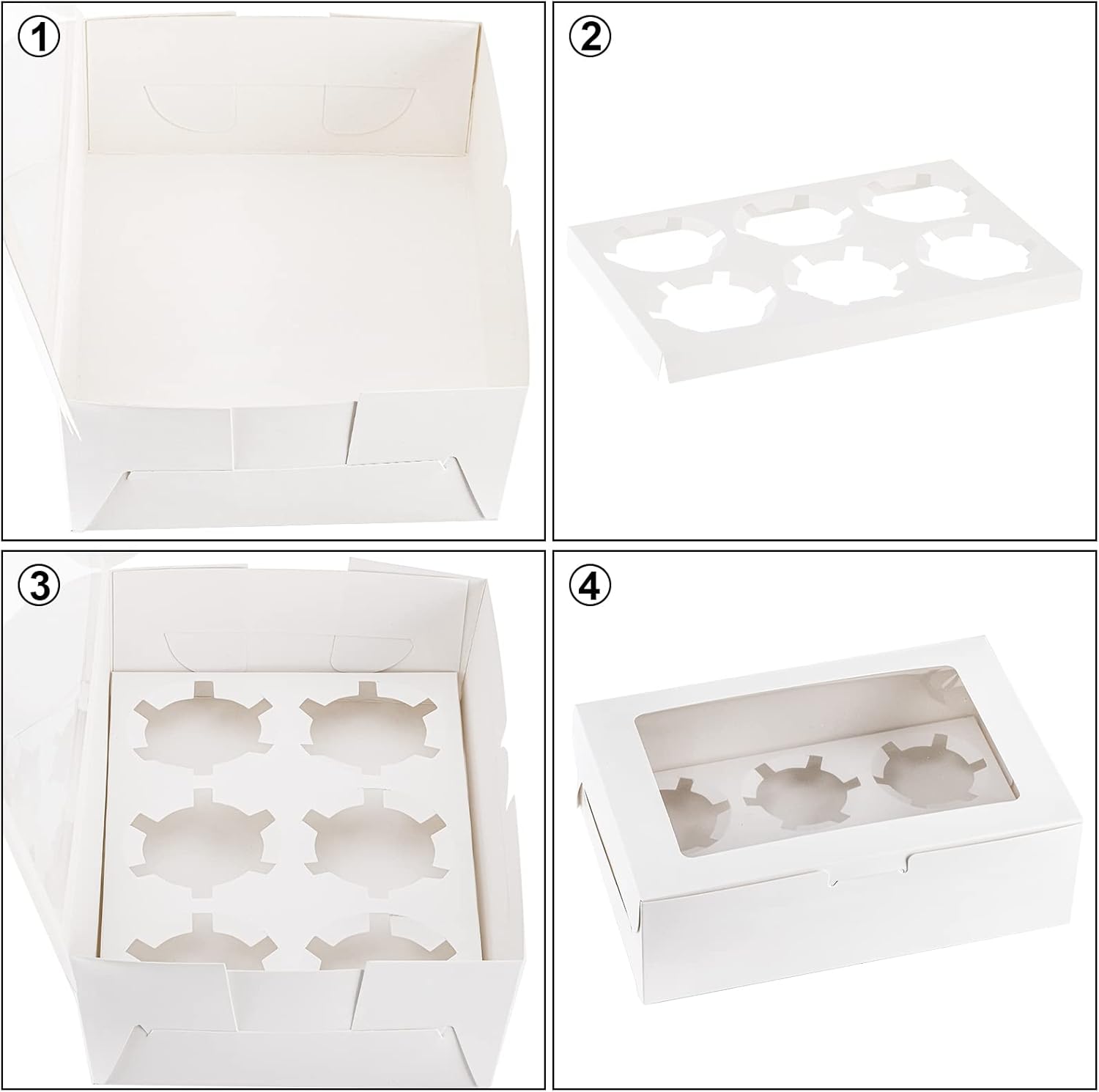 Cupcake Boxes with Clear Windo - Event Party Box review and price
