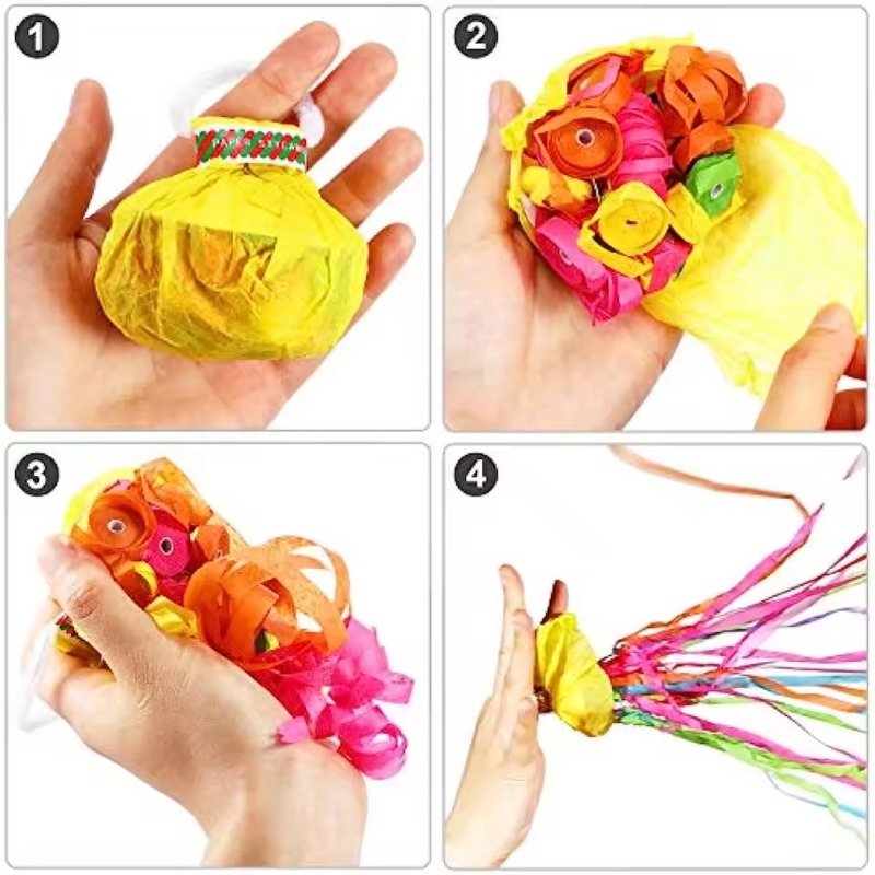 Colorful Hand Throw Confetti P - Confetti Cannon Tube review and price