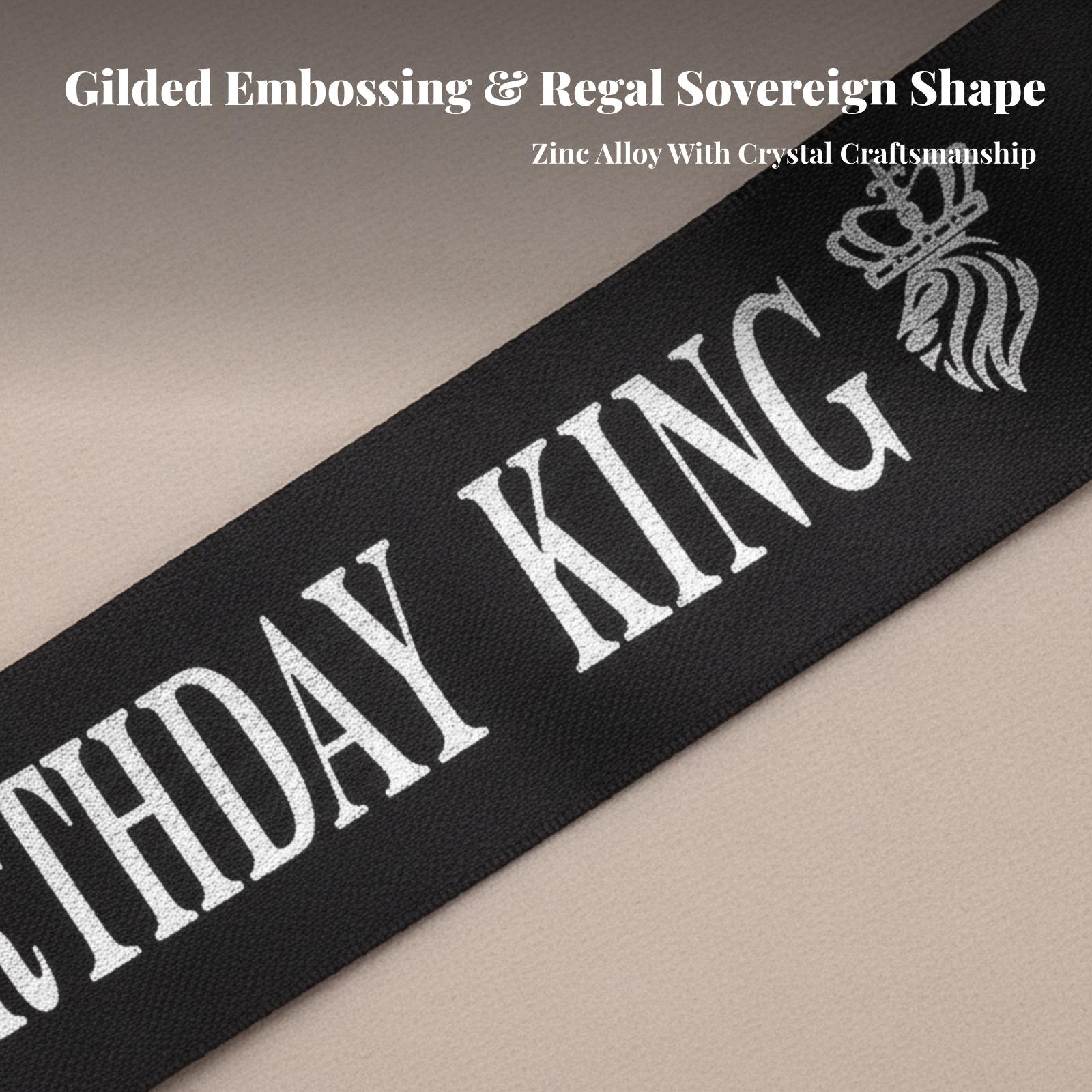 Birthday King Party Crown Glit - Birthday Sash Glitter review and price