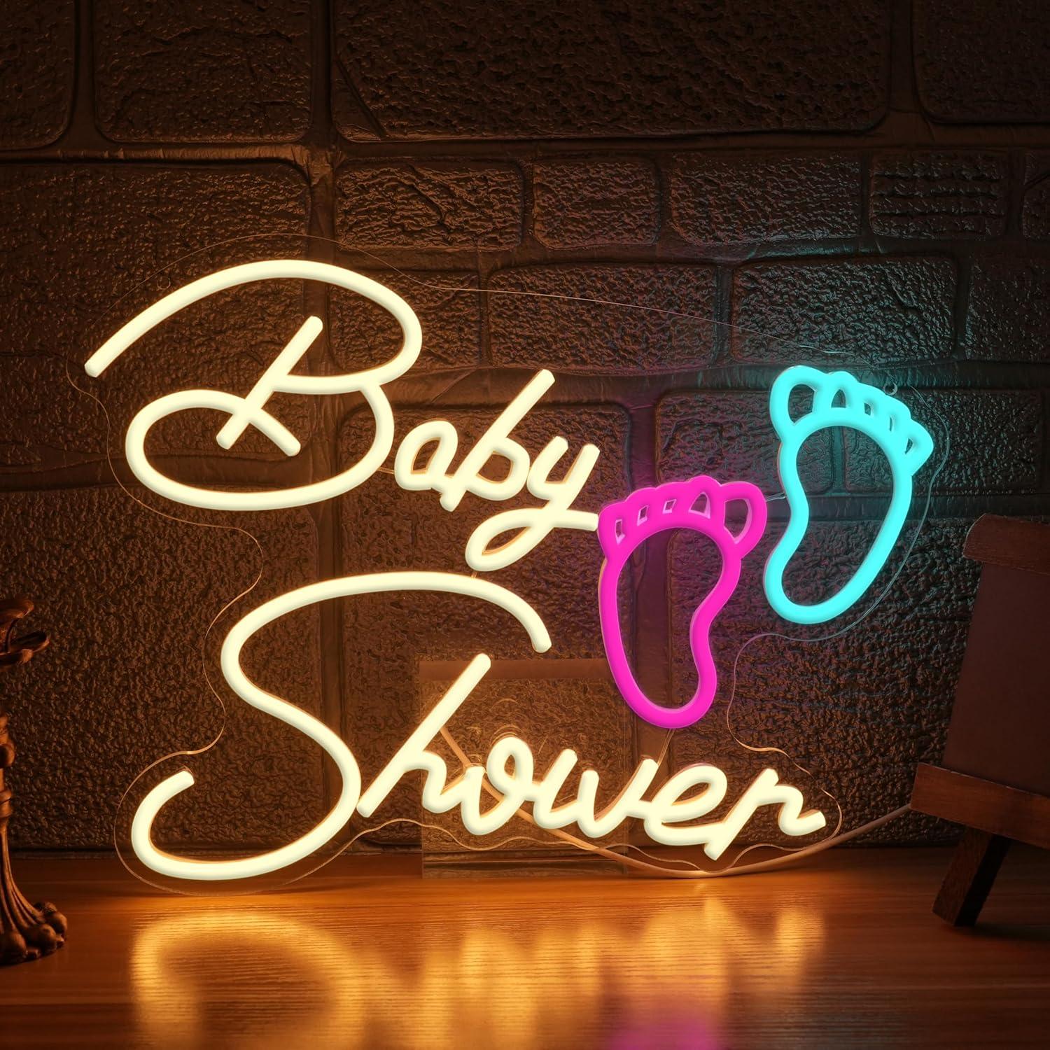 Baby Shower Neon Sign Oh Baby  - Neon Sign Party review and price