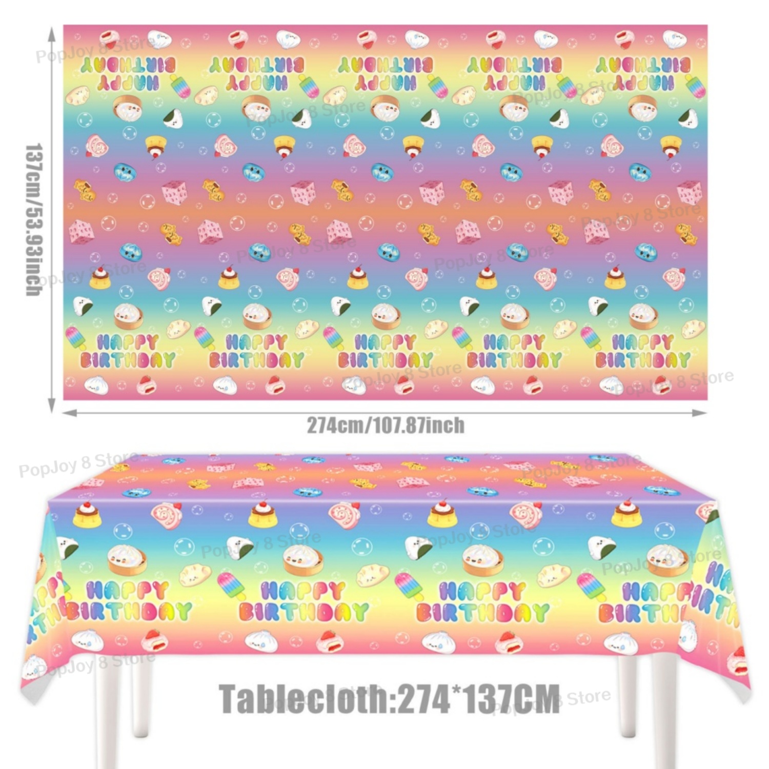 137x274cm Disposable Squishy D - Table Cloth Disposable review and price