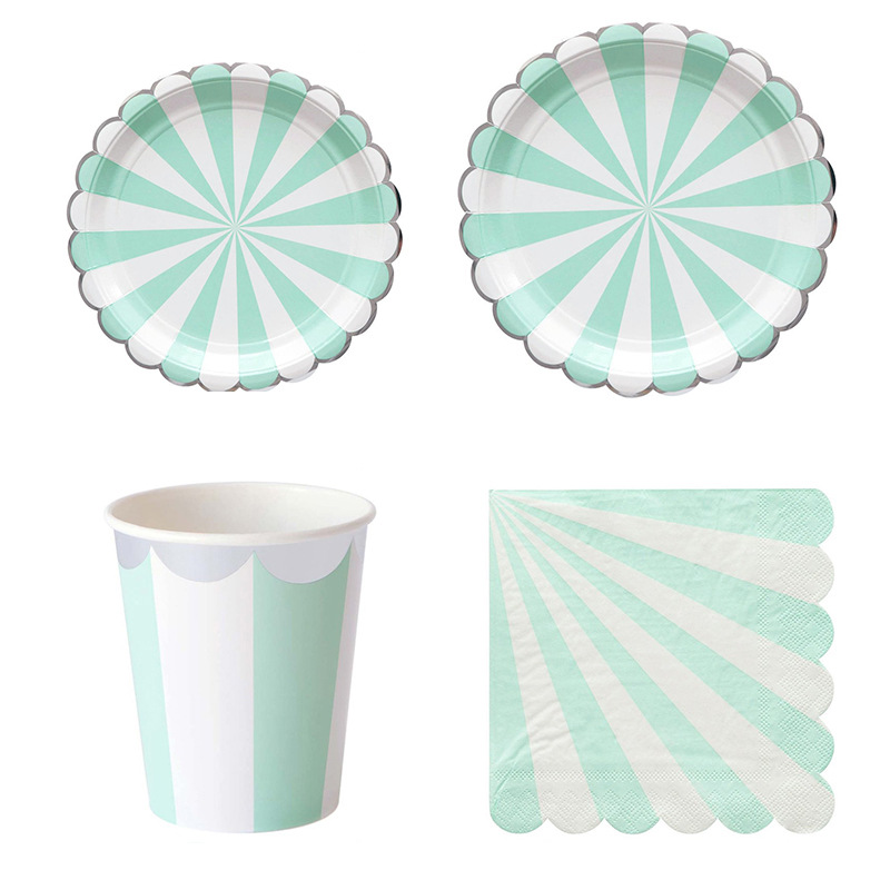 Striped Disposable Tableware P - Paper Straw Color review and price